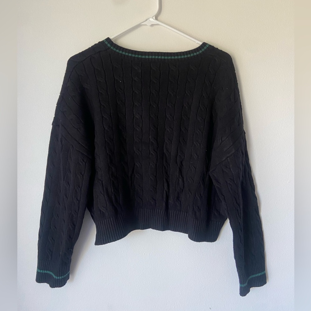 Stella Tweed Boston Cropped Varsity Sweater - Picture 7 of 10